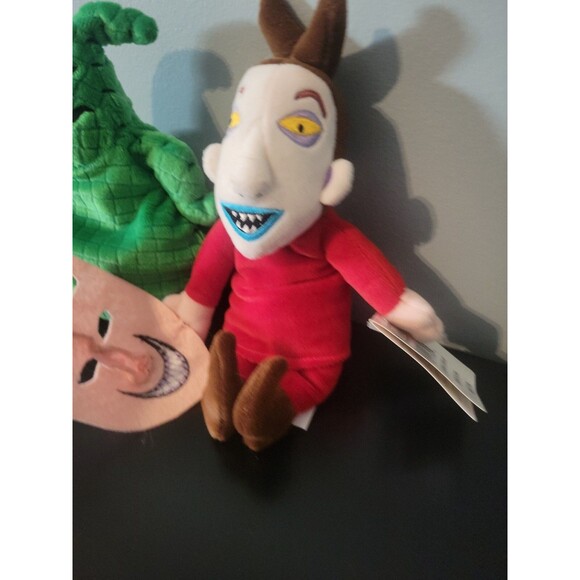 Disney Store Nightmare Before Christmas 8” Oogie Boogie & Lock 8" Plush Bean Bag - Picture 2 of 3